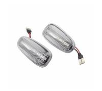 Generico LED Acqua Che Scorre Indicatori Di Direzione Dinamici Luce Indicatore Laterale Per Opel Per Zafira A 1999-2005 Per Astra G 1998-2009 Freccia Specchietto Laterale(CrystalV 15LED)