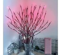 Generico LED Branch Light, 27.6 Inch Lighted Vase Filler Tree, Romantic Bedside Lighted Artificial Little Twig Decoration for Home Christmas Party Home Decor