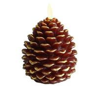 Genérico LED Candle - Christmas Tree Candles with Remote Control | Battery-Operated Moving Wick Realistic Wax Candles Pine Cone Design Christmas Holiday Decoration