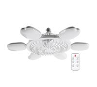 Genérico LED Ceiling Fans - Dimmerabile Ceiling Lights with Remote | Reusable Cooling Supplies, Air Circulator for Living Room, Bedroom, Garage
