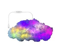 Generico Led Cloud Lights - Led Ambient Lights | Usb Music Syncing Multicolor Cloud Lighting, Clouds Light For Home, Leds Mood Light For Living Room Bedroom Study Basement Garage Apartment