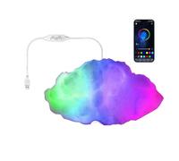 Generico LED Clouds Sincronizzazione Musicale USB - Notturne Ambientali Per Camera Da, Scrivania O Festa | Striscia LED Decorativa In Morbido Cotone Con Alimentazione USB, Funzione Di Sincronizzazio