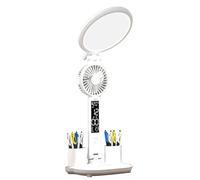 Generico Led Desk Lamp - Adjustable Night Light, Tables Lamps with Multifunction Use, Table Light with Compact Fan, Home Accessory Reading Lights, Bedside Lamp for Stationery Students Bedside