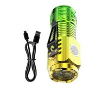 Generico LED Flashlight - Rechargeable Torch Light | ABS Material With Magnetic Base Clip, Bright Light Source, Compact Pocket Tool, Hiking Fishing Accessory, Home Repair Companion
