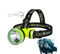 Genérico Led Headlamp Flashlight - Dive Head Light | Underwater Flashlight, USB Rechargeable, IPX8 Waterproof, Diving Gear, Fit Underwater 80M, 2 Lighting Modes