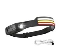 Genérico LED Headlamp - Motion Sensor Rechargeable | Motion Sensor Rechargeable LED Headlamp With Multi-mode Lighting, Waterproof Design For Camping, Hiking, Running, Fishing, Night Work, Adults