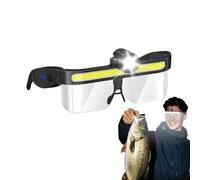 Generico Led Lighting Safety Goggles - Led Glasses | Waterproof Adjustable Angle | Headlamp Rechargeable Glasses with Lights | for Night Camping Fishing Cycling Hiking Outdoor Work Car Repair Men