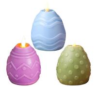 Generico LED Pasquali - Set da 3 Pezzi Luminarie Tea Light in Intagliata e Profumate | Decorazioni Primaverili Pasquali,per Soggiorno, Camera, Sala, Studio, Ingresso, e Centrotavola Festivo