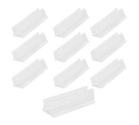 Generico LED Rope Light Clips Adhesive Clear Mounting Brackets, 10 Piece Waterproof ABS Neon Strip Holders for Indoor Outdoor Use Home Wall Decor Kitchen Patio Christmas Display