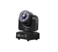 Generico LED Spot Wash Luce A Testa Mobile, RGBW 7 Gobos 6 Colori Faretto con Controllo DMX512 per DJ Disco Party Wedding Stage Lighting