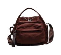 Genérico Leggera e casual, borsa da viaggio, Hobo portatile per tutti i giorni, accessorio urbano versatile per lo stile di vita della scuola, Caffè, Consulte la descripción, Vedere la descrizione