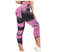 Generico Leggings 3D Anticellulite da Donna con Stampa, Pantaloni Lunghi da Yoga a Vita Alta Push-up Opachi, Leggings Sportivi Slim Fit Effetto Traspirante, Nero, Taglie S-3XL