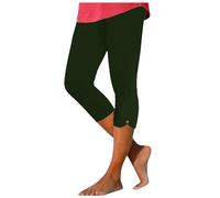 Generico Leggings a 3/4 da Donna Leggins Push Up Vita Alta Fitness Pantaloni Palestra Casual Activewear Sollevamento del Sedere Elasticizzati Morbido Capri per Yoga Pilates e Tempo Libero
