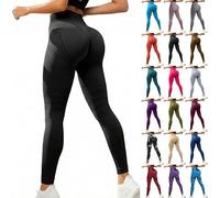 Generico Leggings Anticellulite Donna 3D Push Up a Compressione Graduata Sculpture Lipedema Drenanti Vita Alta Senza Cuciture Collant Sportivi Fitness Pantaloni Palestra per Yoga Pilates S-5XL