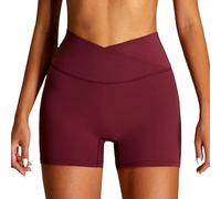 Generico Leggings Corti da Donna a Compressione 3D Anti Cellulite Scrunch Butt Pantaloni Sportivi opacici, Push up a Vita Alta, Leggings Corti Senza Cuciture, Pantaloncini Sportivi per Running Yoga