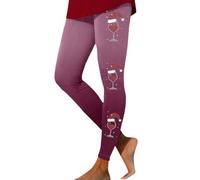 Generico Leggings Donna Push up Pantaloni Yoga Donna Stampa Stagionale Elastico Pantalone Allenamento Confort Fit Pantaloni della Tuta