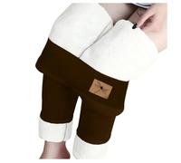 Generico Leggings Termici da Donna, Pantaloni Invernali Termici Ispessito Felpati Foderati Leggins Morbidi Caldi Vita Alta Eleganti Pantaloni Collant per la Corsa All'aperto L'escursionismo Lo Yoga