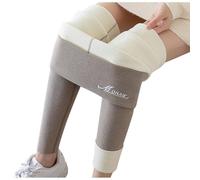Generico Leggings Termici Donna, Leggins Donna Invernali Invernali Leggins Felpati Opachi Pantacollant Vita Alta Leggings Pile Pantaloni Caldi Leggins Neri Calzamaglia Fuseaux Collant Termici Donna