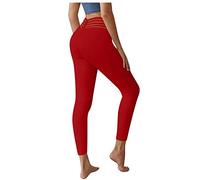 Generico Leggings Yoga Donna Vita Alta Tummy Control Push Up Pantalone da Palestra Comodo Slim Fit Pantacollant Senza Cuciture Pratico Leggings Yoga Taglia Forte Plus Size per Trekking