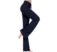 Generico Leggings Yoga Donna Vita Alta Tummy Control Push Up Pantalone da Palestra Modellanti Versatile Pantacollant Tinta Unita Leggeri Pantaloni Yoga Cotone Biologico per Fitness