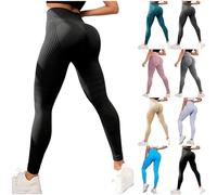Generico Leggins 3D Anticellulite Donna,Push Up Sculpture Lipedema a Compressione Controllo Graduata Anti Cellulite Leggings Sportivo Vita Alta Senza Cuciture Donna Fitness Yoga Pantacollant S-3XL