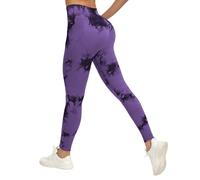 Generico Leggins Anticellulite Donna, Leggings Sportivi Lunghi Compressione Push Up Glutei, Vita Alta Opachi Yoga Pilates Fitness S-3XL