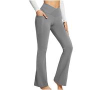 Generico Leggins Estivi Donna,Leggins Push Up a Vita Alta Yoga Pants Elastici Morbido Soft Elasticizzati Leggings Pantaloni Snellenti Dimagranti Sollevamento del Sedere per Sportivi O Casual