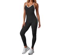Generico Leggins Push Up Anticellulite,Tuta Sportiva Senza Cuciture da Donna,Yoga,Maniche Elasticizzata Attillata,Imbottita Sexy Palestra,a Coste per Fitness e Jogging