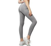 Generico Leggins Yoga Donna Vita Alta, Pantaloni Yoga Donna Push Up Booty Scrunch Dimagranti Pantaloni Palestra Vita Alta Opaco Senza Cuciture Pantacollant Anticellulite per Yoga Jogging