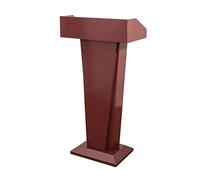 Generico Leggio Professionale in Ferro per Hotel e scuole, Colore Rosso, Ideale per corsi di Formazione e presentazioni, Altezza Regolabile, Dimensioni 45x33,5x118 cm, p