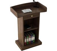 Generico Leggio Regolabile in Legno per lezioni, Eventi e discorsi in pubblico, leggio Multiuso per presentazioni (caffè, 42x60x120 cm), qualità Professionale
