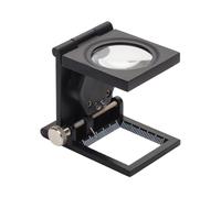 Generico Lente da Gioielliere,10X Pieghevole con Luce a LED | Lente di Ingrandimento Compatta - per Riparazione Orologi, Hobby Modellismo, Pittura, Saldatura, Lettura, Libri, Collezionismo,