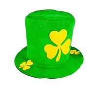 Generico Leprechaun Hat, Creative Green Topper, 12.99x7.87 Inches Stylish Shamrock Headwear, Festive Holiday Costume Piece, Fun St. Patrick's Day Accessory For Parades Parties Celebrations