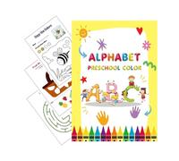 Generico Letter Tracing Workbook, Kids Learning Copybook, Sensory Educational Book with Engaging Exercises, Handwriting Guide Childrens, Great for Preschool, Classroom, Airplane Trips