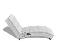 Generico Lettino Massaggiante Bianco in Similpelle,Bianco,13.65kg,240969