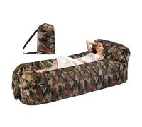 Generico Lettino - Poltrona portatile con materiale durevole e facile gonfiaggio | Sedia da campeggio per picnic sulla spiaggia, escursionismo, festival musicale, per rilassant