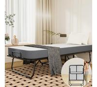 Generico Letto Pieghevole Portatile. Letto per Ospiti Pieghevole con Materasso in Memory Foam, Soluzione Portatile e salvaspazio per Adulti, Include Copertura per riporlo (Singolo).