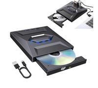 Generico Lettore Blu-ray Esterno 7-in-1, USB 3.0 e Type-C, con Lettore SD/TF e 3 Hub USB, Masterizzatore DVD Portatile Sottile per MacBook, Laptop, PC Windows