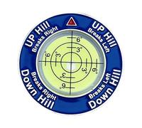 Generico Lettore Green Putt Golf - 4 Inches Lega Zinco Putt Tool | 0.5cm Ąiuto Precisione - Pressofusione Lucidato Placcato per Leggere Green con Accuratezza Ideale Allenamento Casa Golf papà