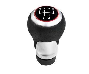 Generico Leva Cambio Dell'auto per A4 Manopola | Auto Selettore Marce Per B8 Per A5 Per Q5 2007-2015 Pomello Cambio Manuale In Pelle Traforata A 5 Velocità