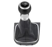 Generico Leva Cambio Dell'auto per La Manopola | Auto Selettore Marce Set Cuffia Con Pomello MT 5/6 Velocità, Per Golf Per MK5 Per MK6 04-09(C Black Line 5 Speed)