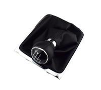 Generico Leva Cambio Dell'auto per Set Manopole | Auto Selettore Marce Pomello 5/6 Velocità+ Cuffia Per Passat Per B6 2005-2012 MT(Leather 6 Speed)