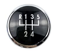 Generico Leva del cambio dell'auto Per Volkswagen Per VW Polo 9N 9N2 (2002-2010) Pomello del cambio Numero di velocità Emblema distintivo(5 Speed Black)
