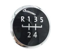 Generico Leva del cambio dell'auto Pomello del cambio in pelle con cuffia, 5/6 velocità per VW per Volkswagen Transporter T5 .1 T6 Gp 2003-2015(5 Speed Black Cap)