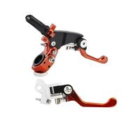Generico Leva della frizione del freno pieghevole a due per dita per motocicletta,risparmio di manodopera,per HONDA CRF YZF(Arancia,A)