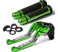 Generico Leva freno moto Per Kawasaki Er-5 Er5 2004-2005 Moto CNC Regolabile Pieghevole Freno Frizione Maniglia Leva Manopole SetEr-5 Logo