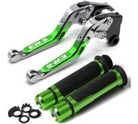 Generico Leva freno moto Per Kawasaki Er-5 Er5 2004-2005 Moto CNC Regolabile Pieghevole Freno Frizione Maniglia Leva Manopole SetEr-5 Logo