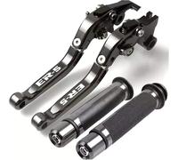Generico Leva freno moto Per Kawasaki Er-5 Er5 2004-2005 Moto CNC Regolabile Pieghevole Freno Frizione Maniglia Leva Manopole SetEr-5 Logo