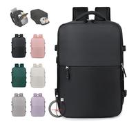 Generico Levettevac Birdesc Backpack, Birdesc 25L Backpack, Waterproof Expandable with shoe compartment (black)