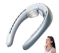 Generico Libiyi Ribili Cooling Ace, Libiyi Portable Wearable Bladeless Quiet Neck Fan, Miglife Cooling Ace, Mini Fan for Outdoor, Office, Sports, Students (Blue)